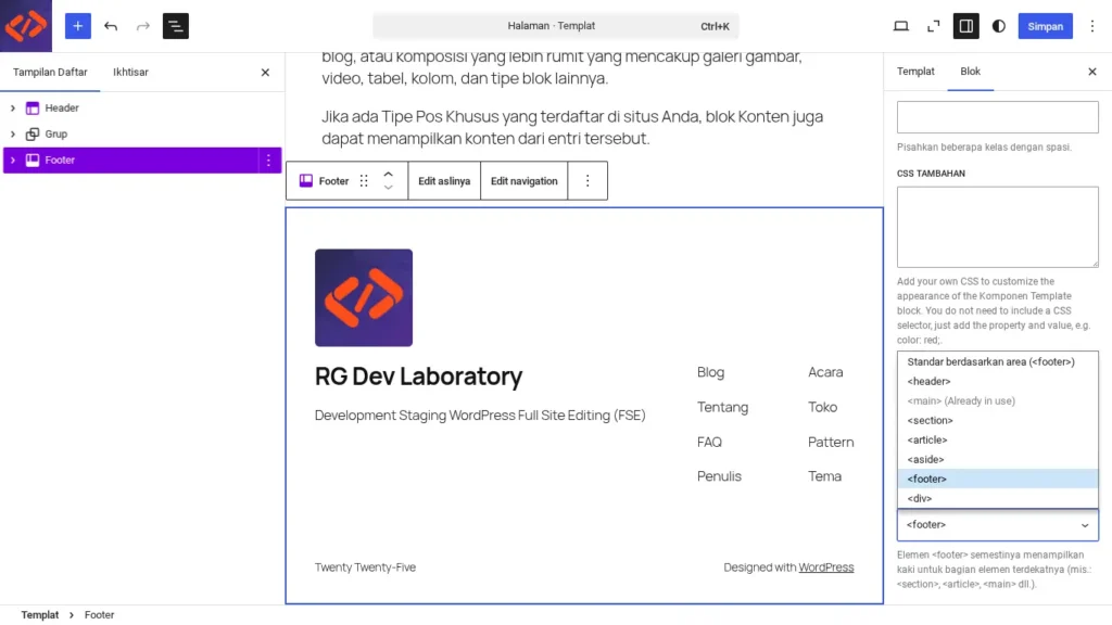 Setting HTML Element Header
